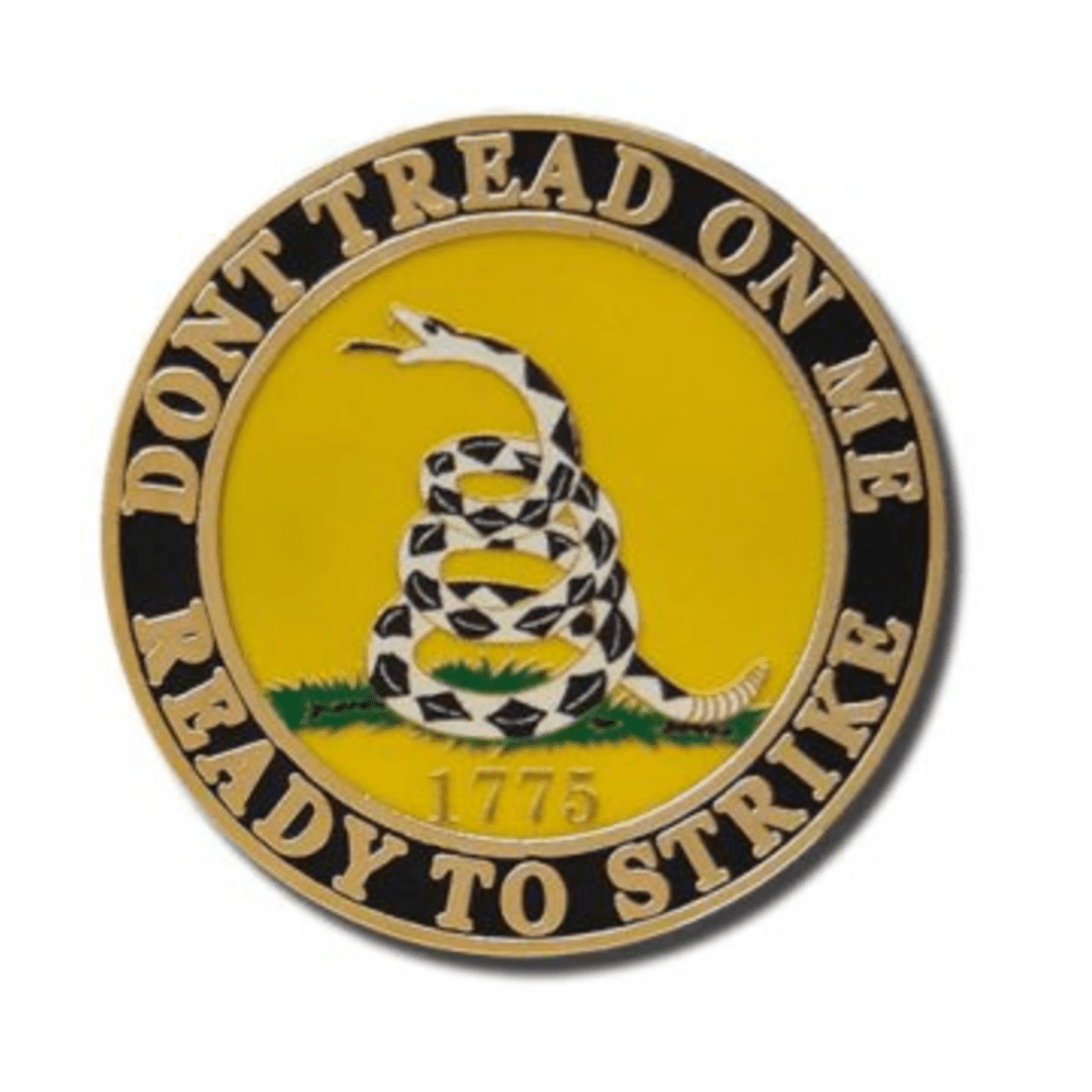Don't Tread on Me, Ready to Strike Lapel Pin - PatriotDepot.com