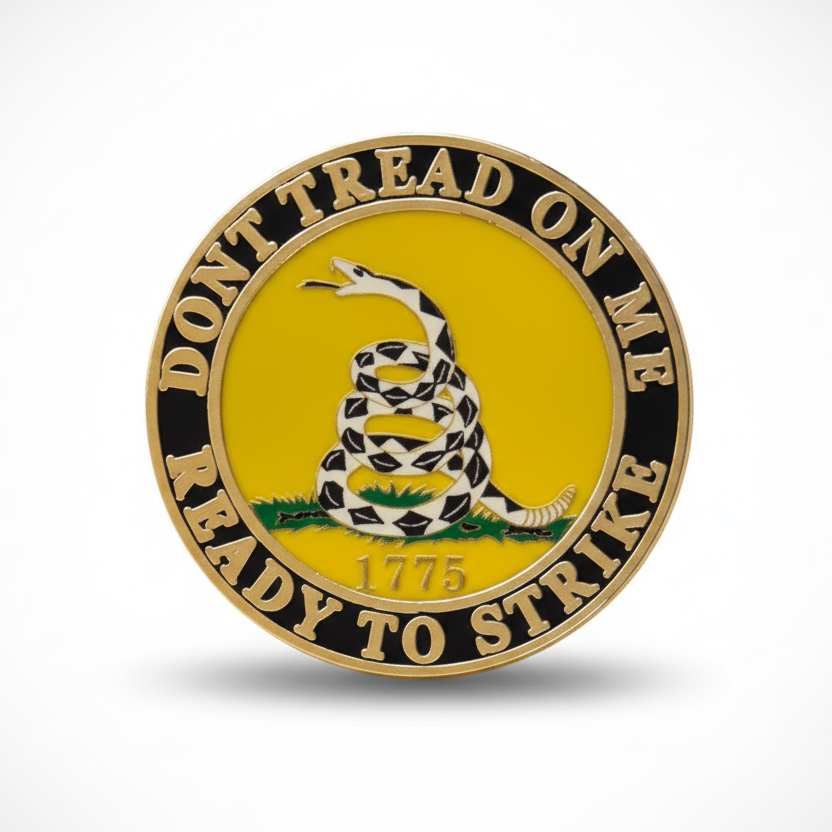 Don't Tread on Me, Ready to Strike Lapel Pin - PatriotDepot.com