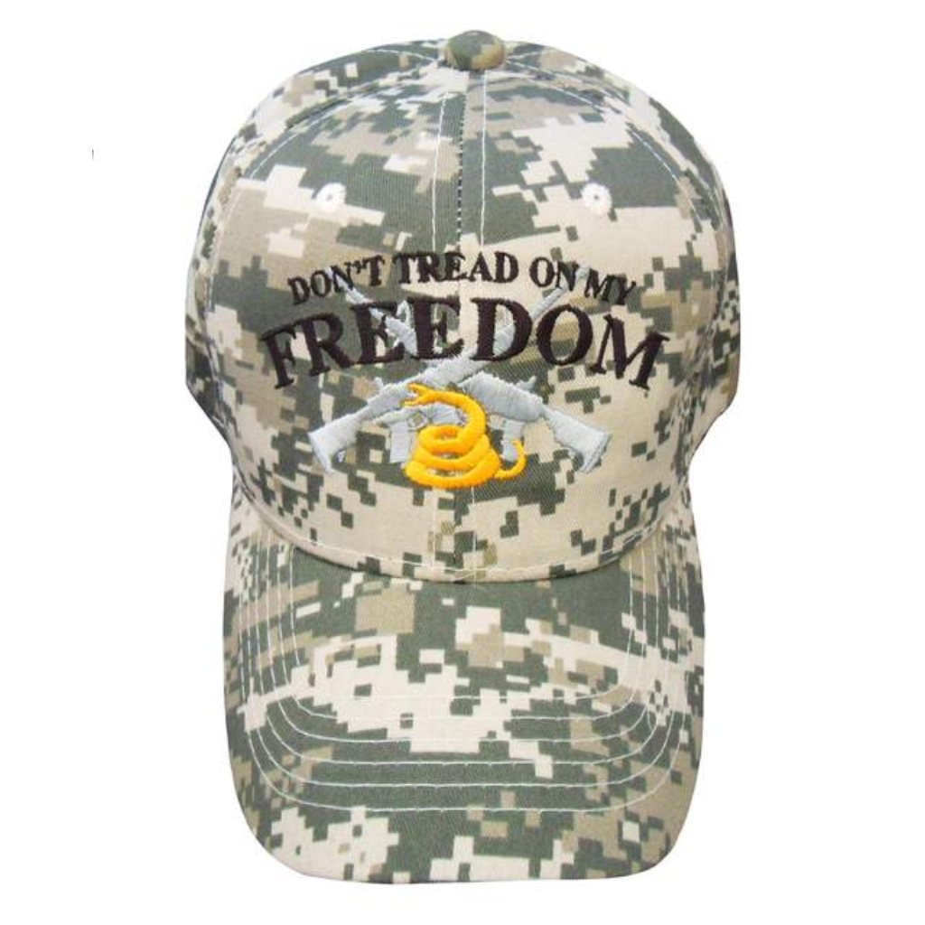 Don't Tread on My Freedom Custom Embroidered Hat (Digi - Camo) - PatriotDepot.com