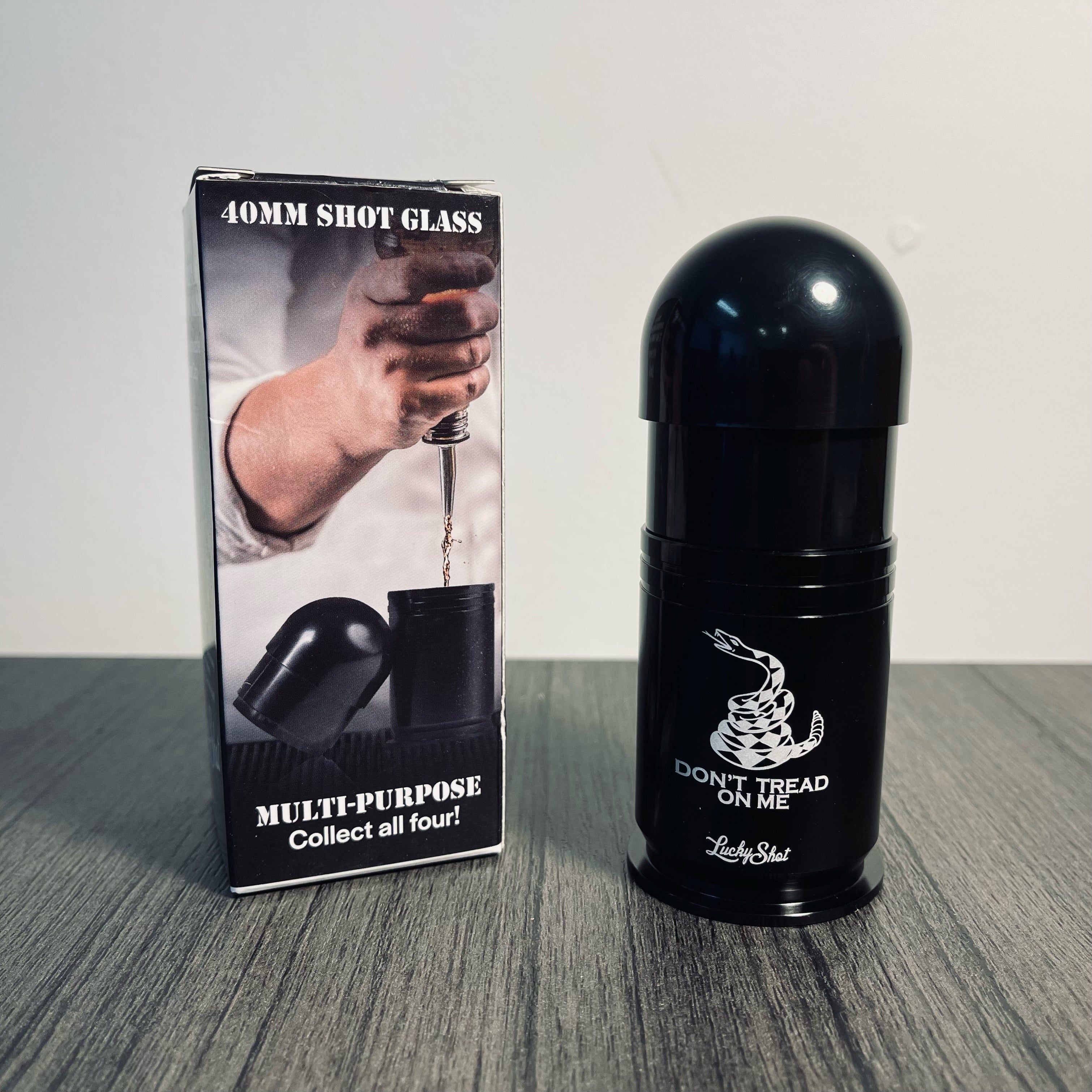 DTOM 40mm Grenade 2 oz. Shot Glass - Black (Replica) - PatriotDepot.com