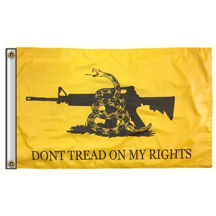 Don't Tread On My Rights Gadsden 3'x5' Flag