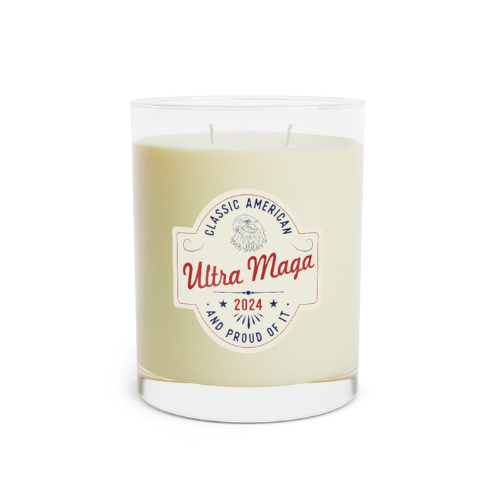 Ultra MAGA "Classic American and Proud of It" Scented Candle - Full Glass, 11oz (3 Scents)