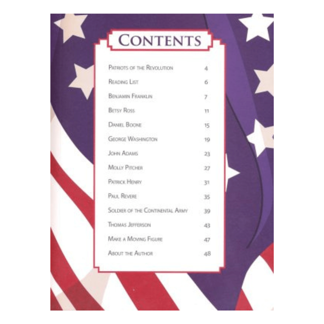 Famous Figures of the American Revolution: Movable Paper Figures to Cut, Color and Assemble - PatriotDepot.com