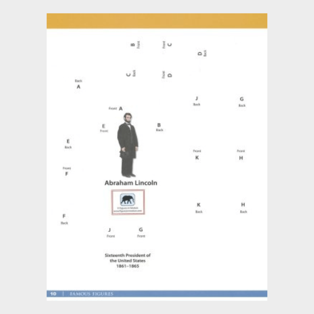 Famous Figures of the Civil War: Movable Paper Figures to Cut, Color and Assemble - PatriotDepot.com