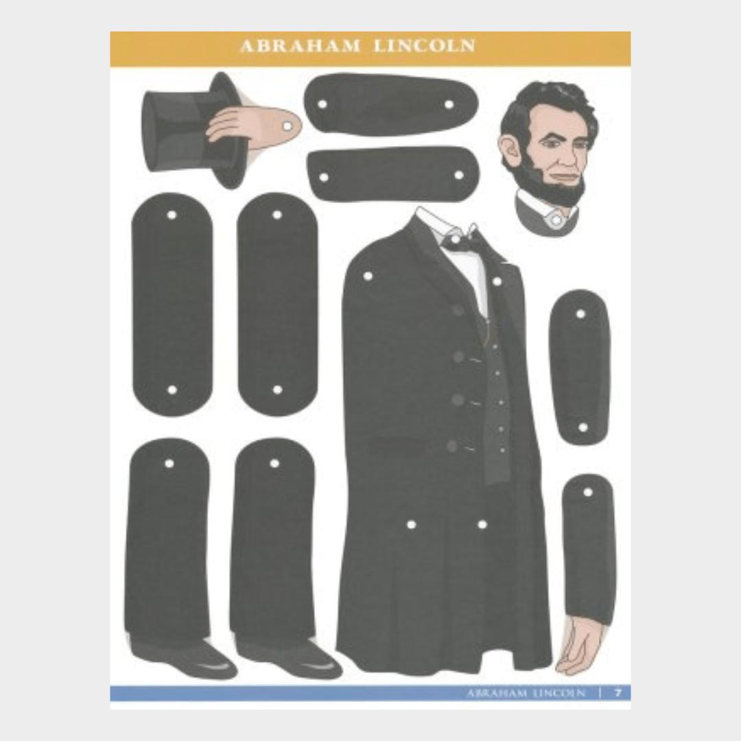 Famous Figures of the Civil War: Movable Paper Figures to Cut, Color and Assemble - PatriotDepot.com