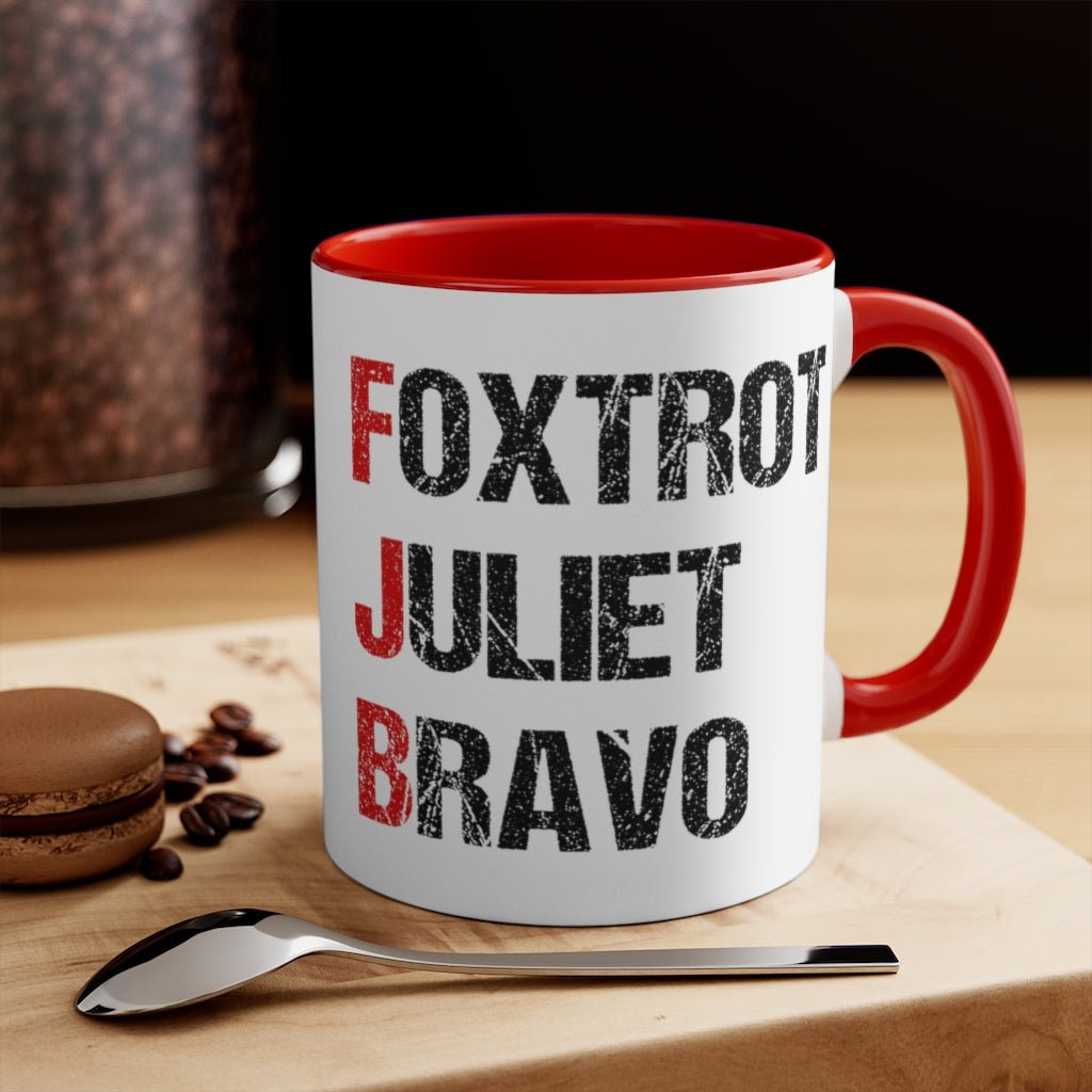 Foxtrot Juliet Bravo Mug (2 sizes, 2 colors) - PatriotDepot.com