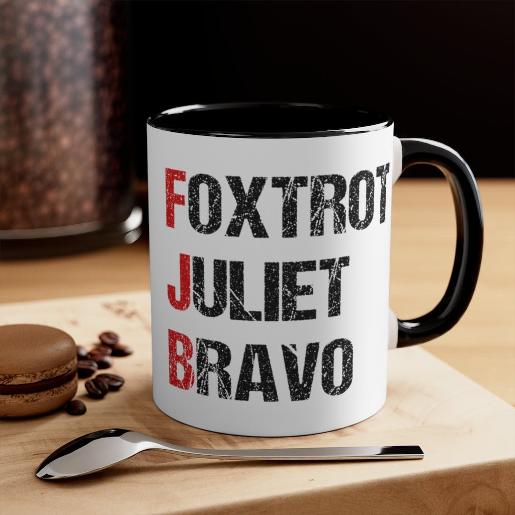 Foxtrot Juliet Bravo Mug (2 sizes, 2 colors) - PatriotDepot.com