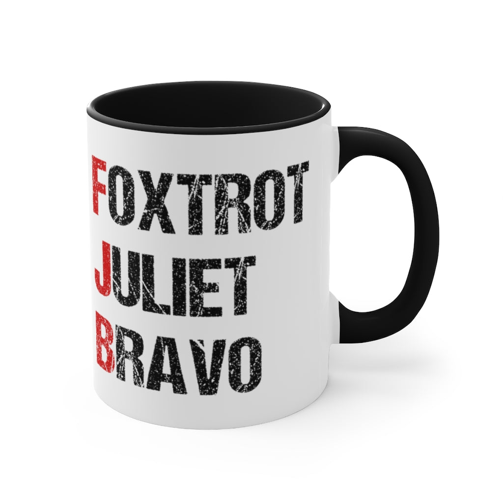 Foxtrot Juliet Bravo Mug (2 sizes, 2 colors) - PatriotDepot.com