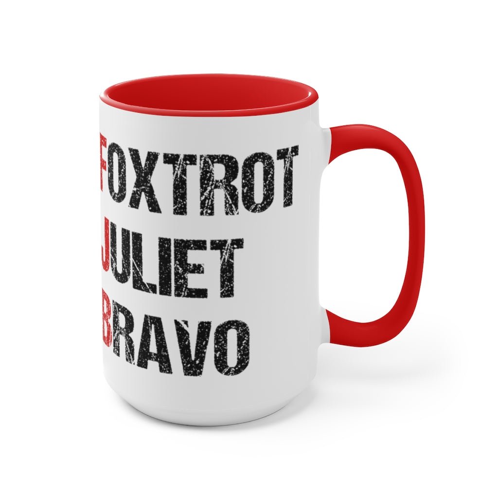 Foxtrot Juliet Bravo Mug (2 sizes, 2 colors) - PatriotDepot.com