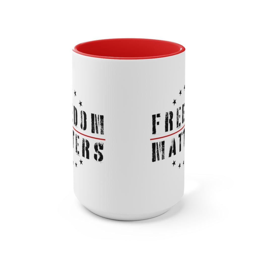 Freedom Matters Mug (3 colors, 2 sizes) - PatriotDepot.com