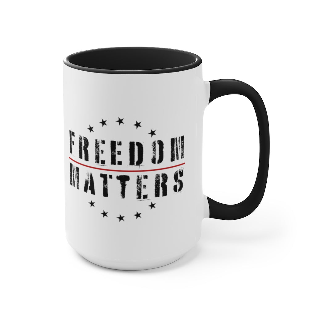 Freedom Matters Mug (3 colors, 2 sizes) - PatriotDepot.com