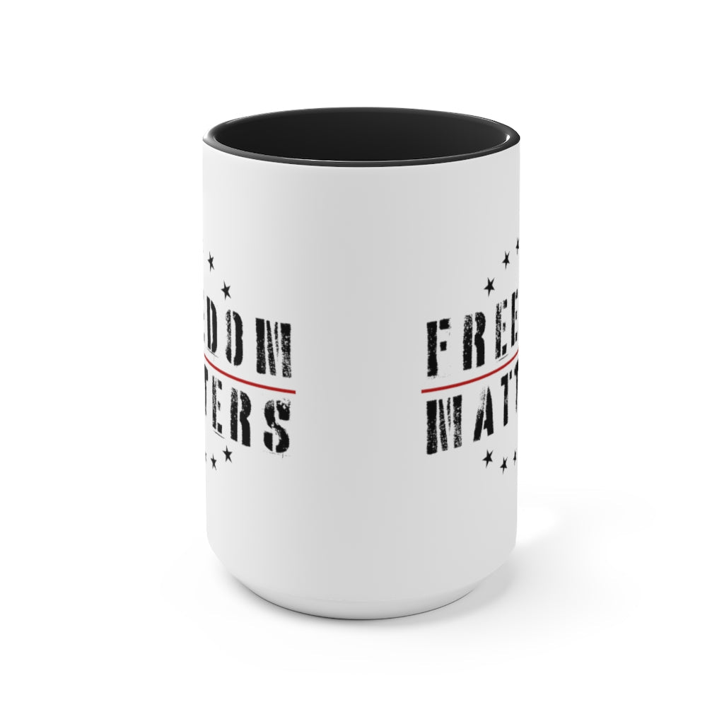 Freedom Matters Mug (3 colors, 2 sizes) - PatriotDepot.com