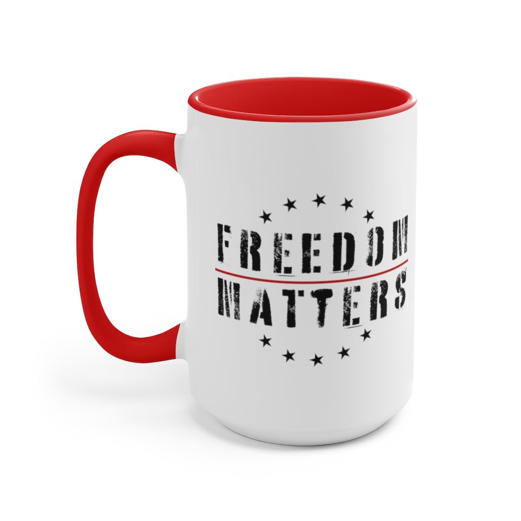 Freedom Matters Mug (3 colors, 2 sizes) - PatriotDepot.com