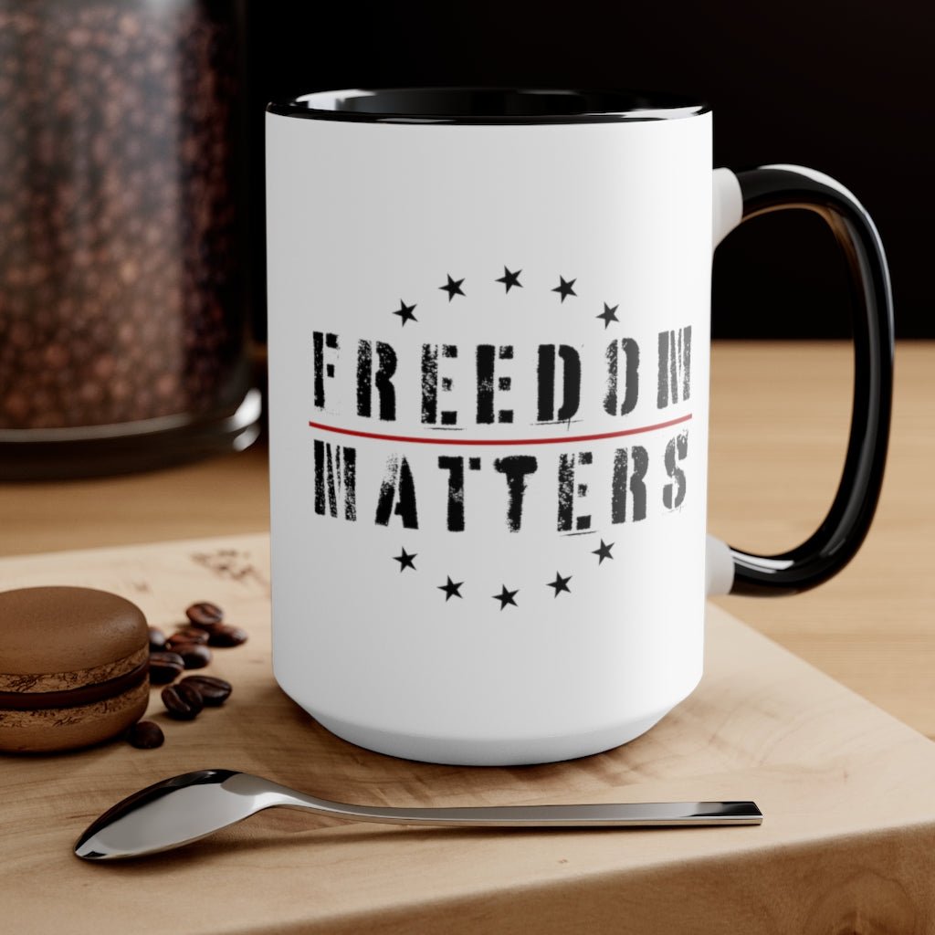 Freedom Matters Mug (3 colors, 2 sizes) - PatriotDepot.com