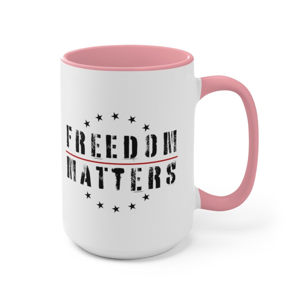 Freedom Matters Mug (3 colors, 2 sizes) - PatriotDepot.com