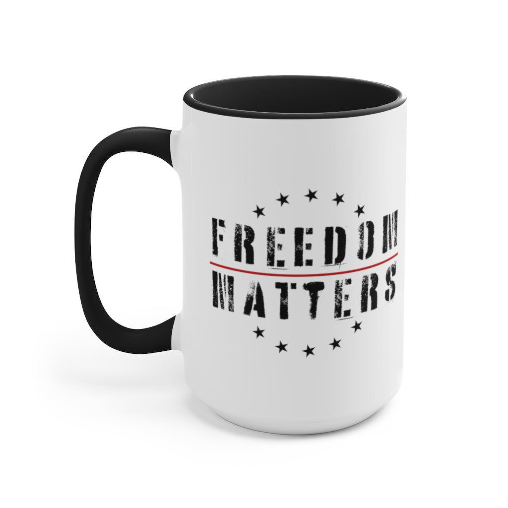 Freedom Matters Mug (3 colors, 2 sizes) - PatriotDepot.com
