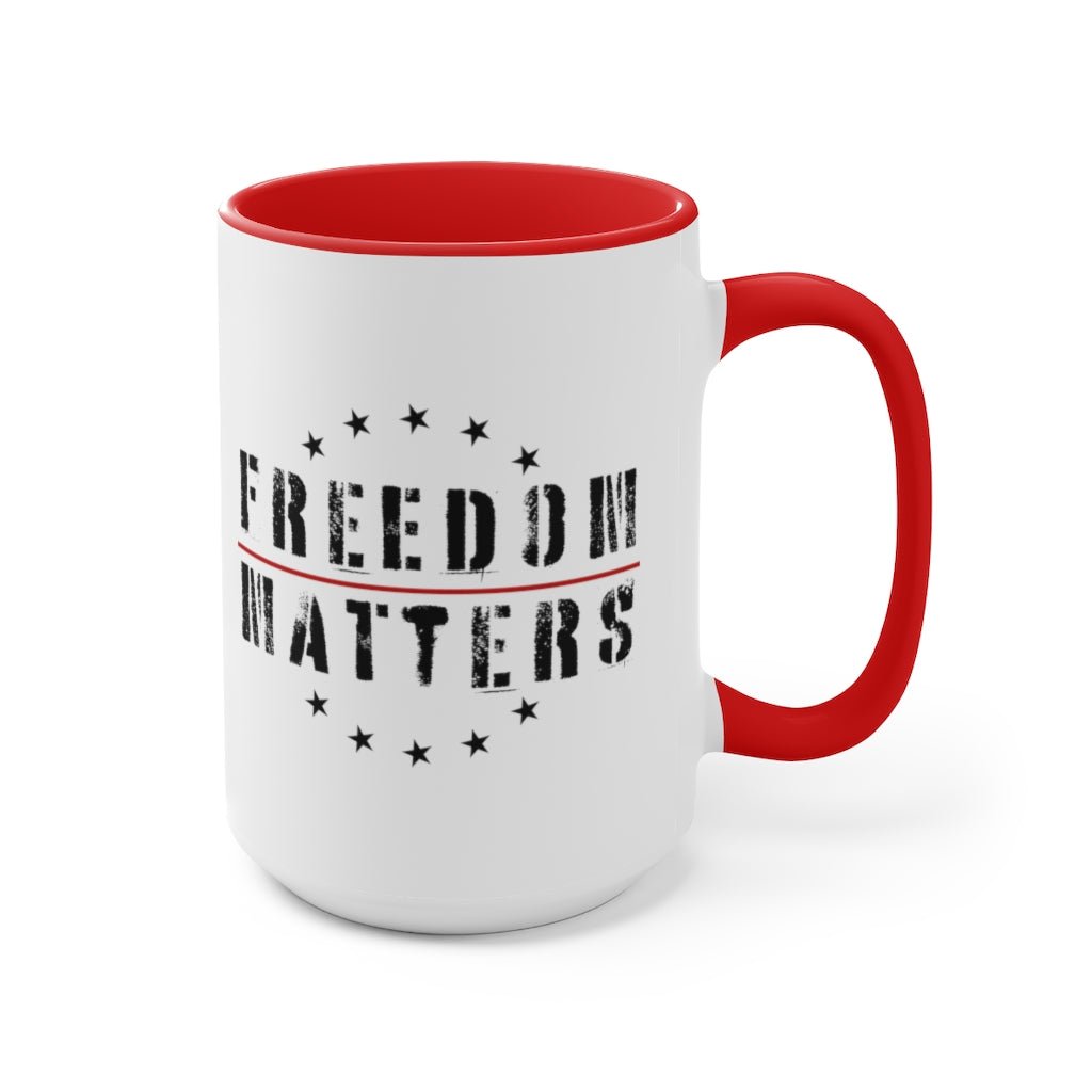 Freedom Matters Mug (3 colors, 2 sizes) - PatriotDepot.com