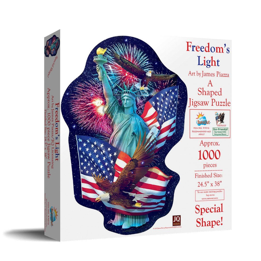 Freedom's Light 1000 Piece Shaped Puzzle - PatriotDepot.com