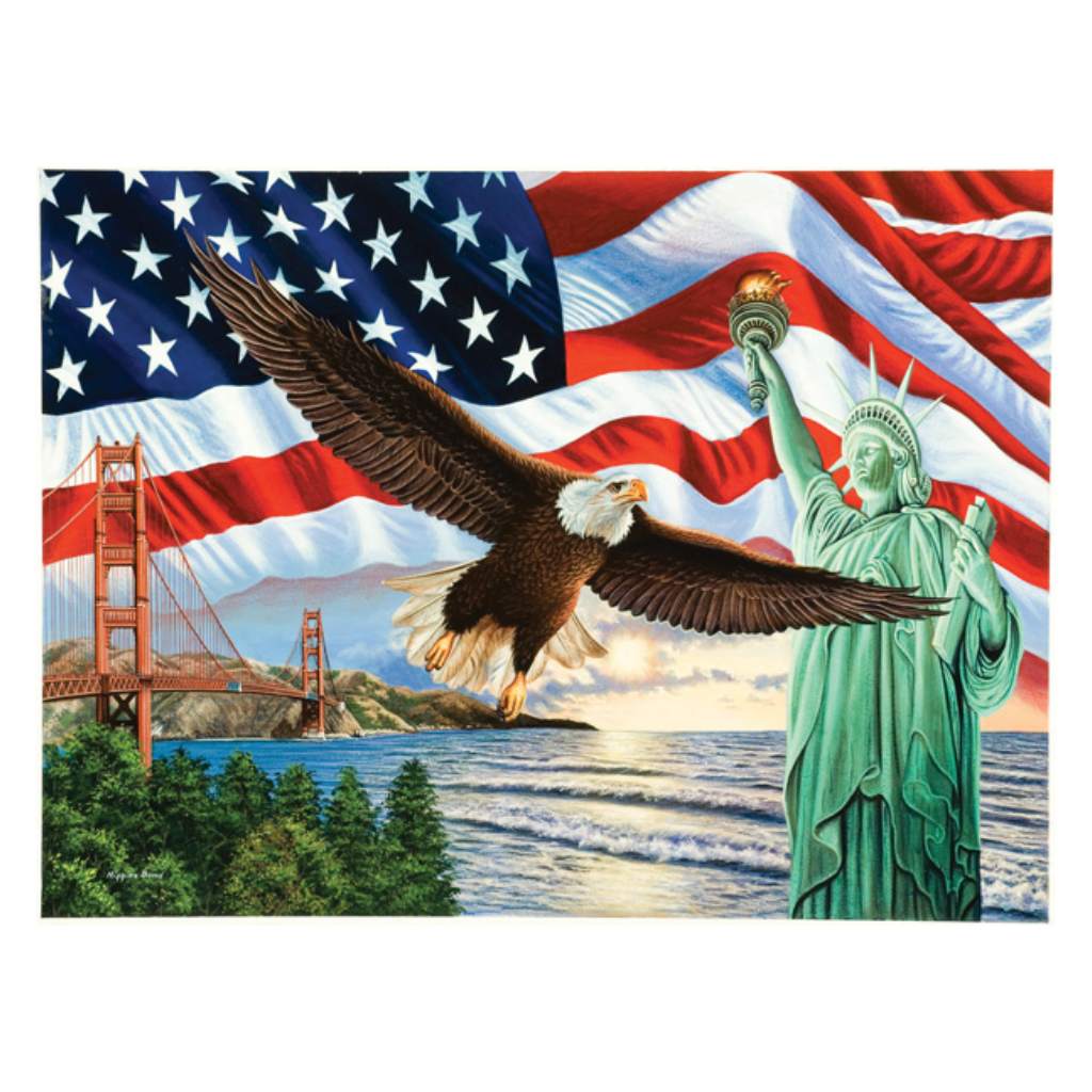 From Sea to Shining Sea 1000 Piece Puzzle (Made in the USA) - PatriotDepot.com