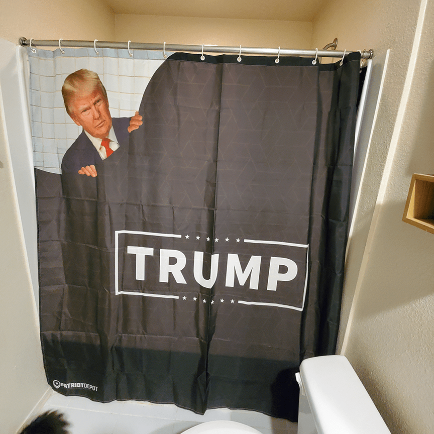 Funny Trump Shower Curtain - PatriotDepot.com