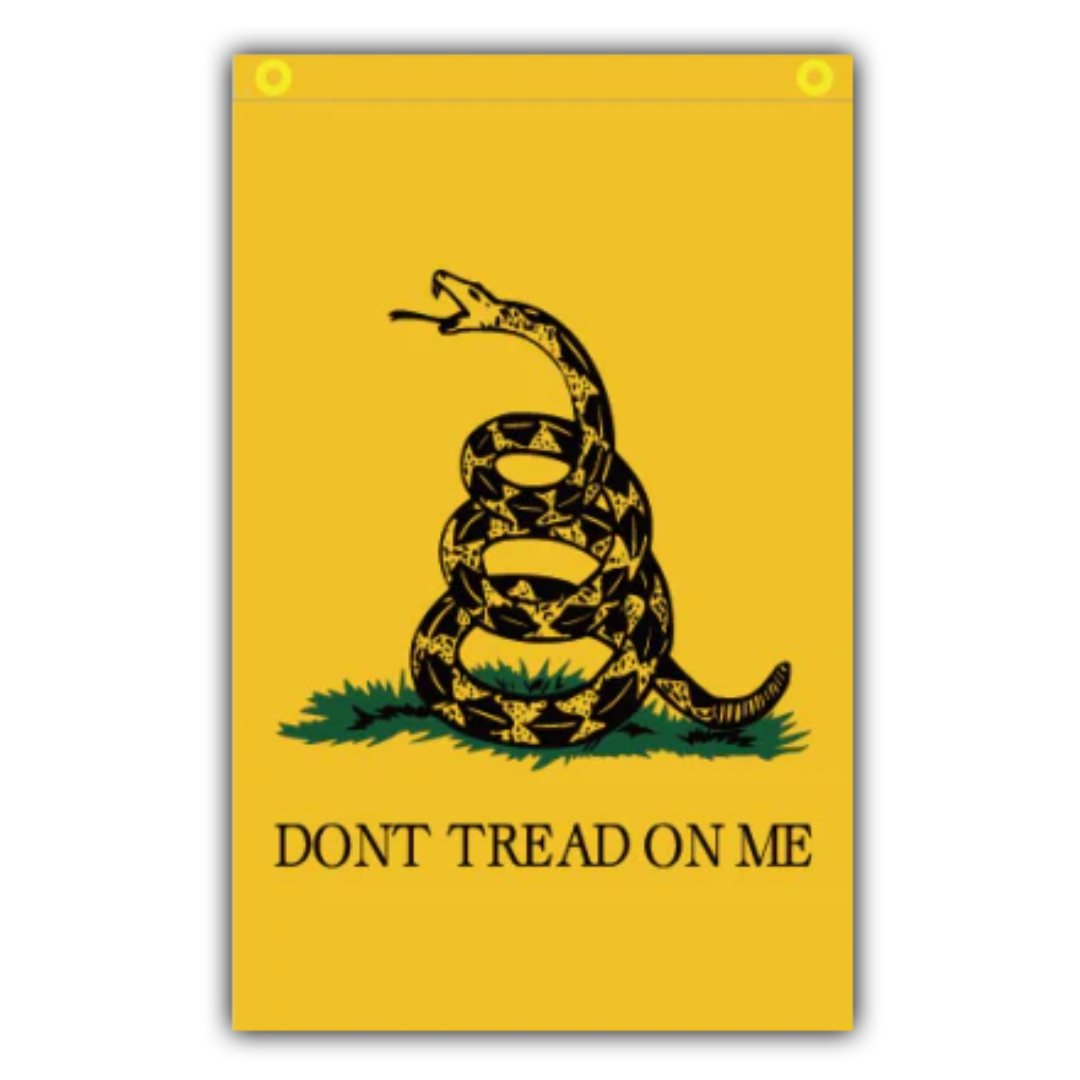 Gadsden "Don't Tread on Me" 12"x18" Garden Flag (Double Sided) - PatriotDepot.com