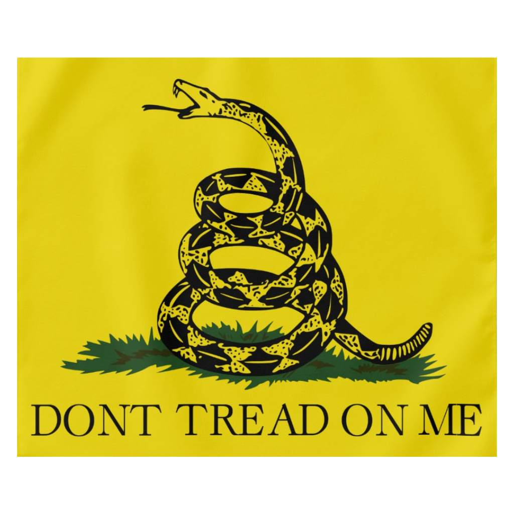 Gadsden Don't Tread on Me Bandana (22"x22") - PatriotDepot.com