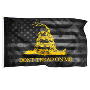 Gadsden Don't Tread on Me Blackout 3'x5' Flag - PatriotDepot.com