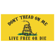 Gadsden Don't Tread on Me, Live Free or Die Bumper Sticker - PatriotDepot.com