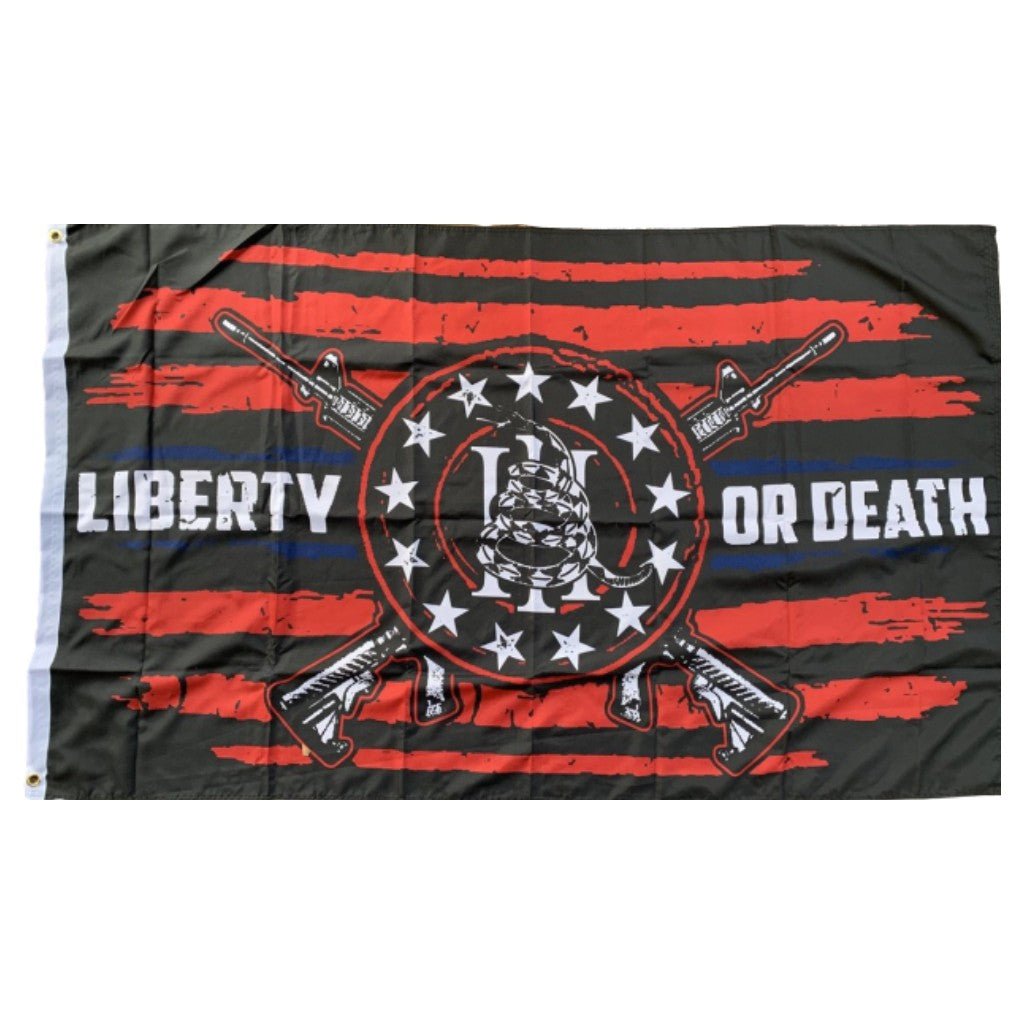 Gadsden Liberty Or Death Snake 3'X5' Flag - PatriotDepot.com