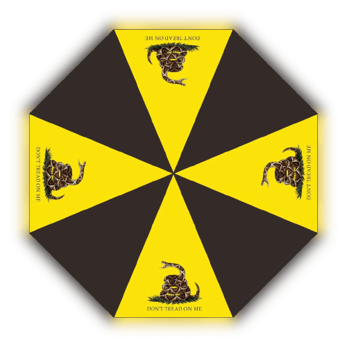Gadsden Live Snake Design Umbrella - PatriotDepot.com