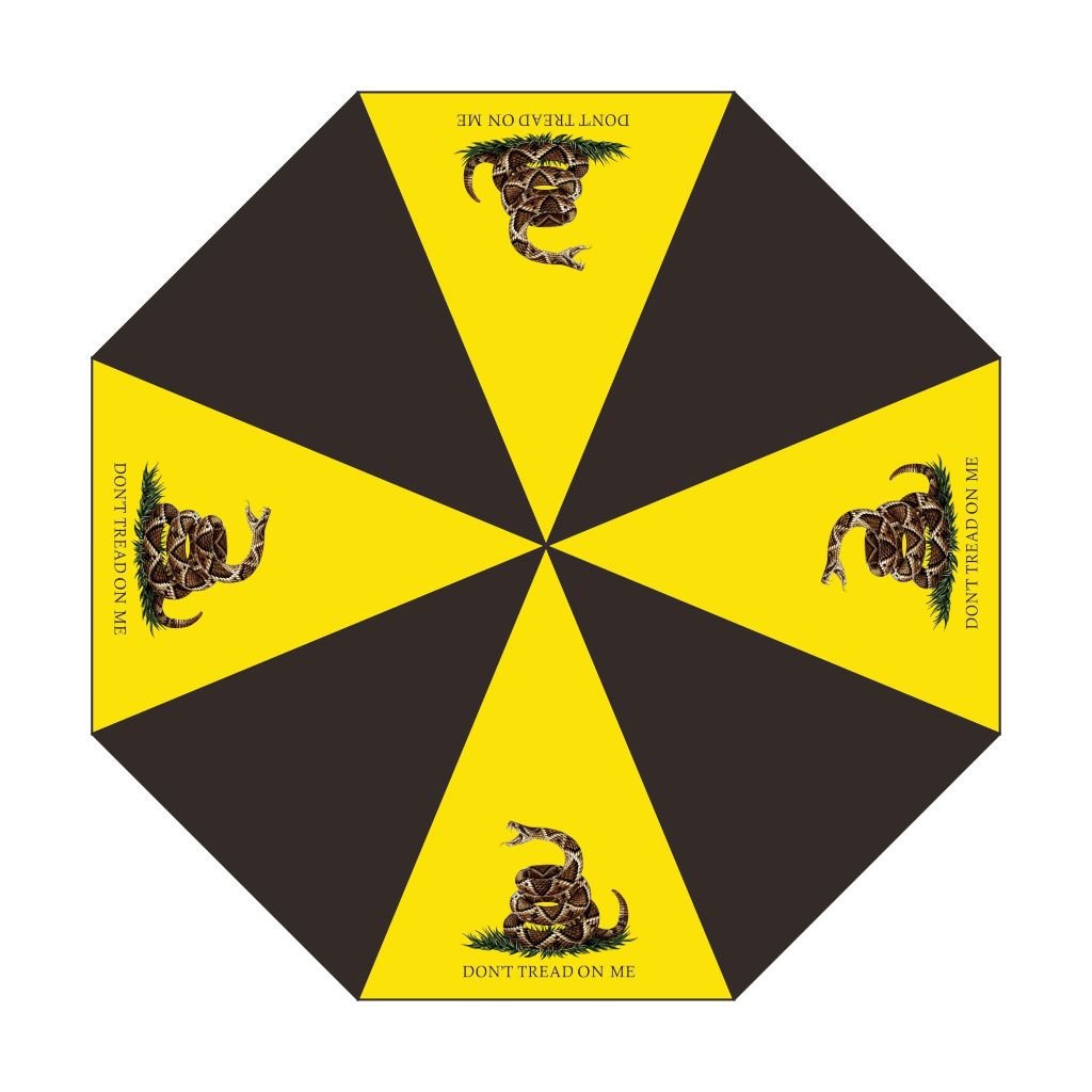 Gadsden Live Snake Design Umbrella - PatriotDepot.com
