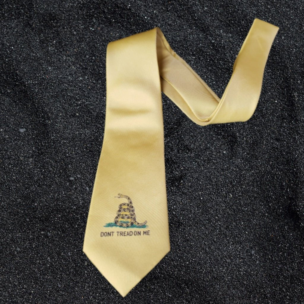 Gadsden Snake Neck Tie (Single Snake Design) - PatriotDepot.com