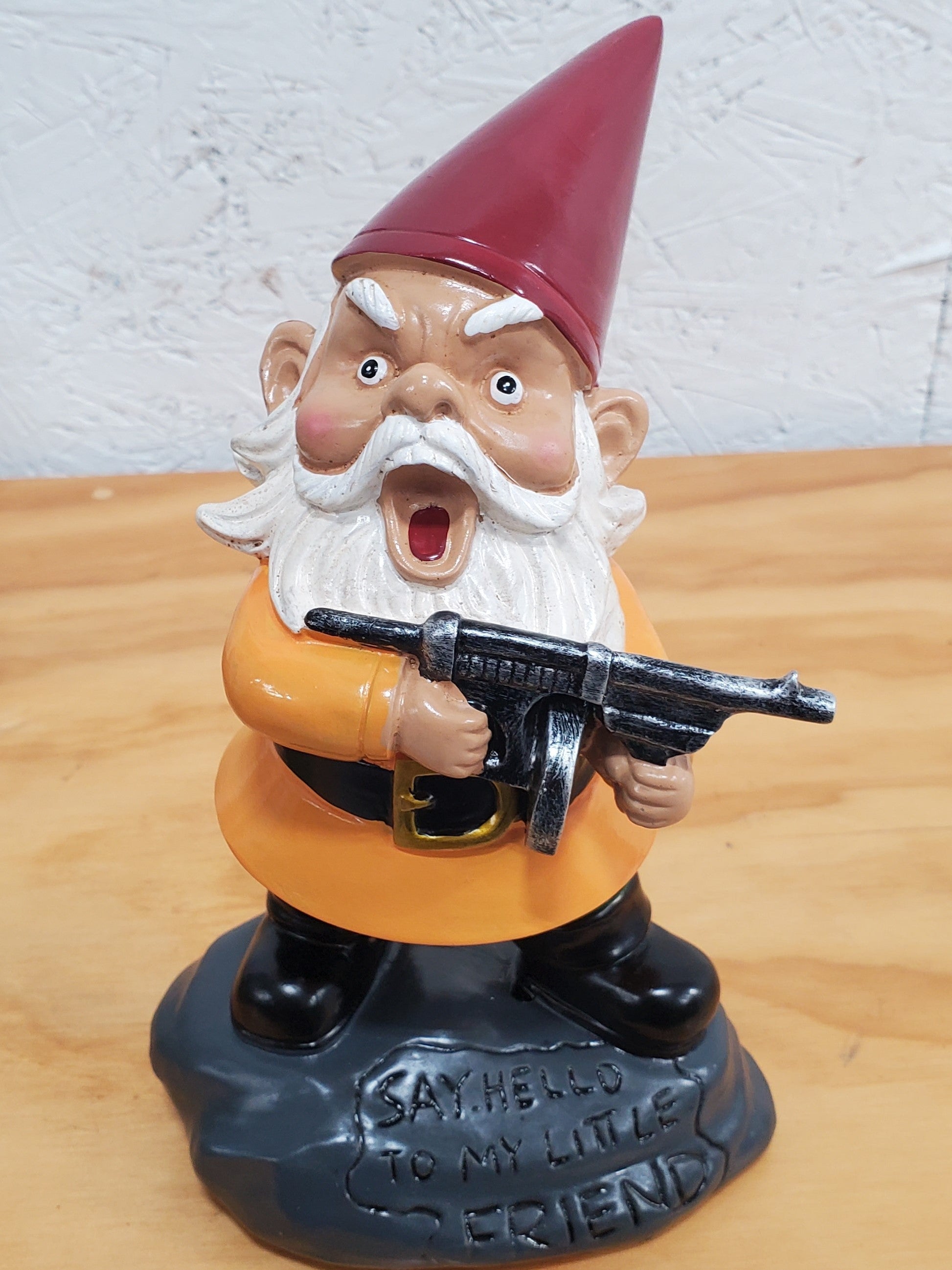 Garden Gnome With Gun (Say Hello to My Little Friend!) - PatriotDepot.com