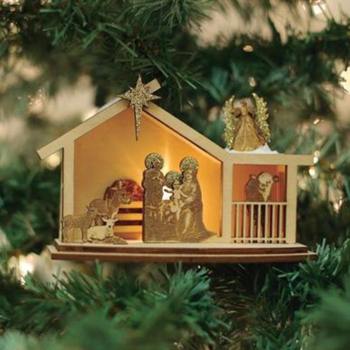 Ginger Nativity Ornament