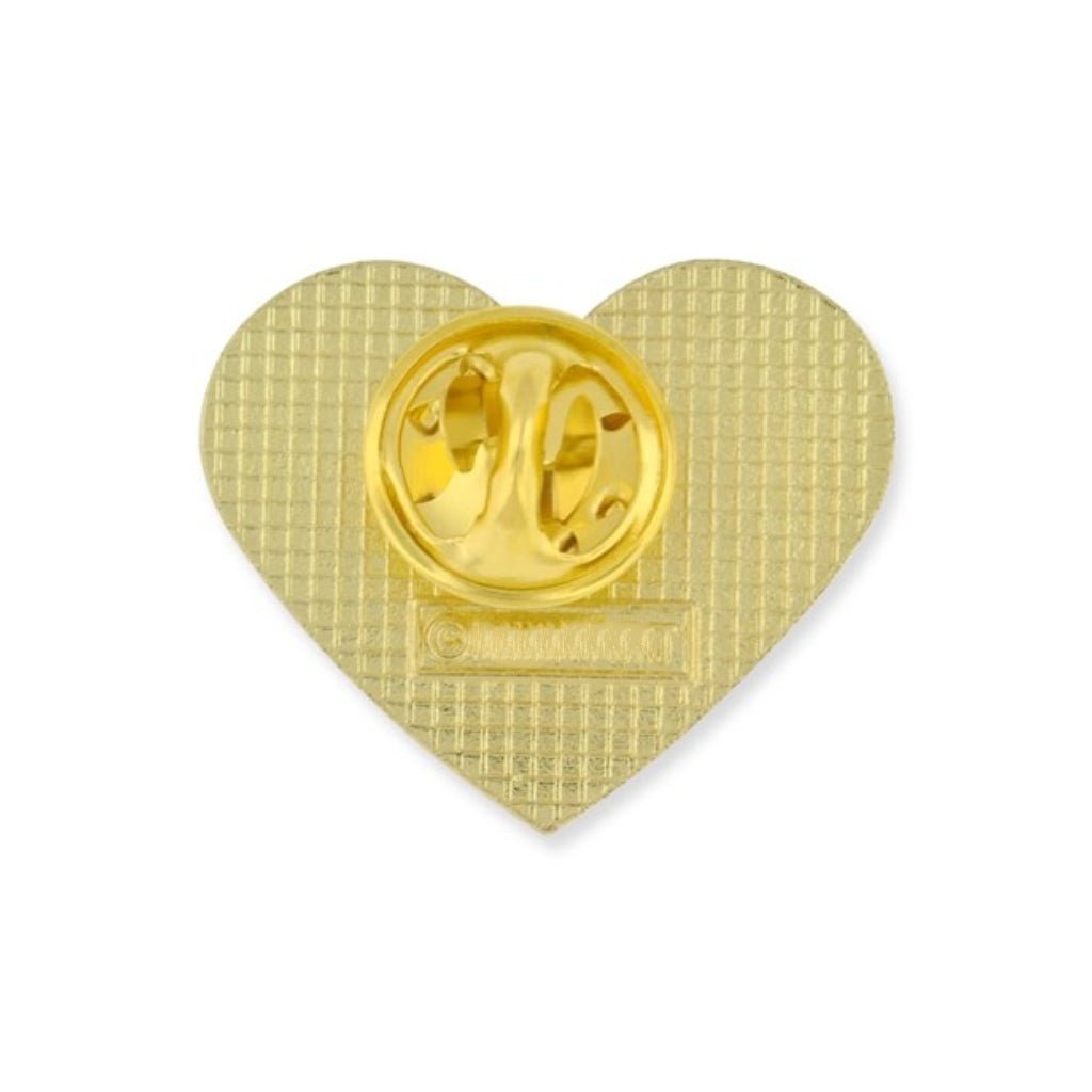 God Bless America Heart - Shaped Gold Plated Flag Pin - PatriotDepot.com