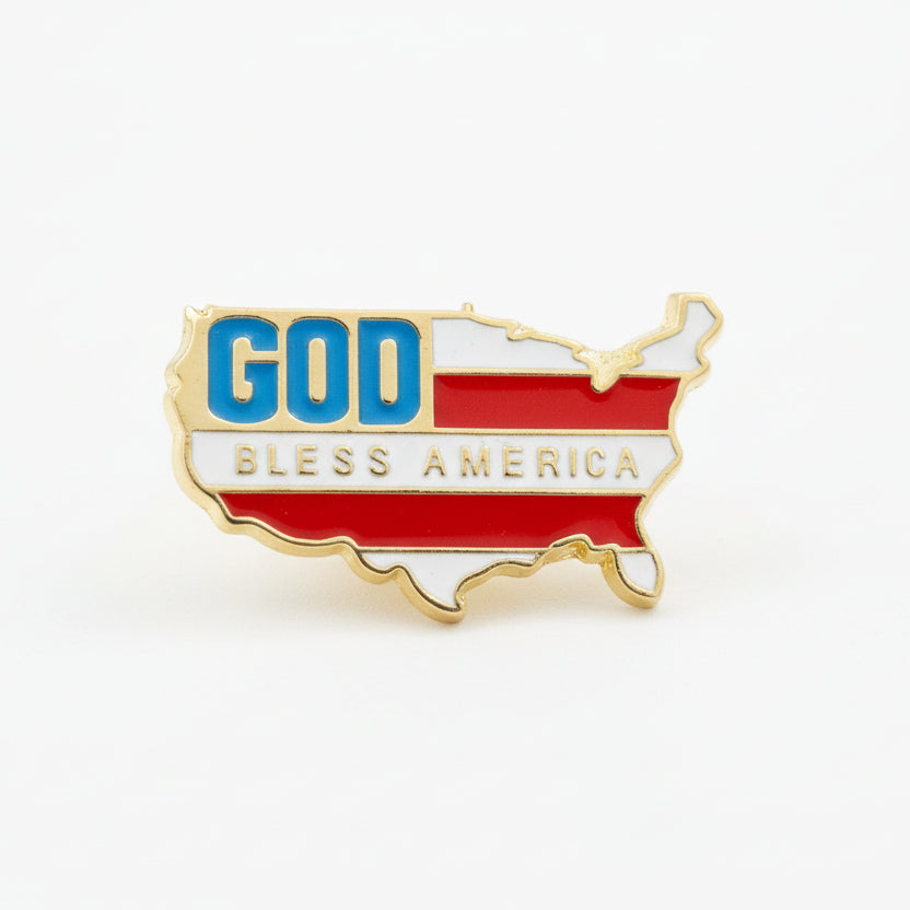 God Bless America Lapel Pin - PatriotDepot.com