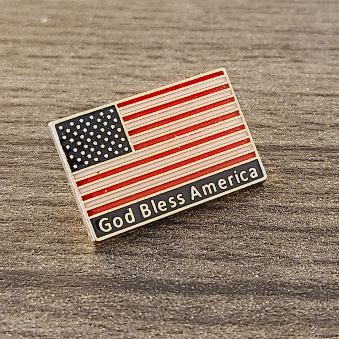 God Bless America Lapel Pin - PatriotDepot.com