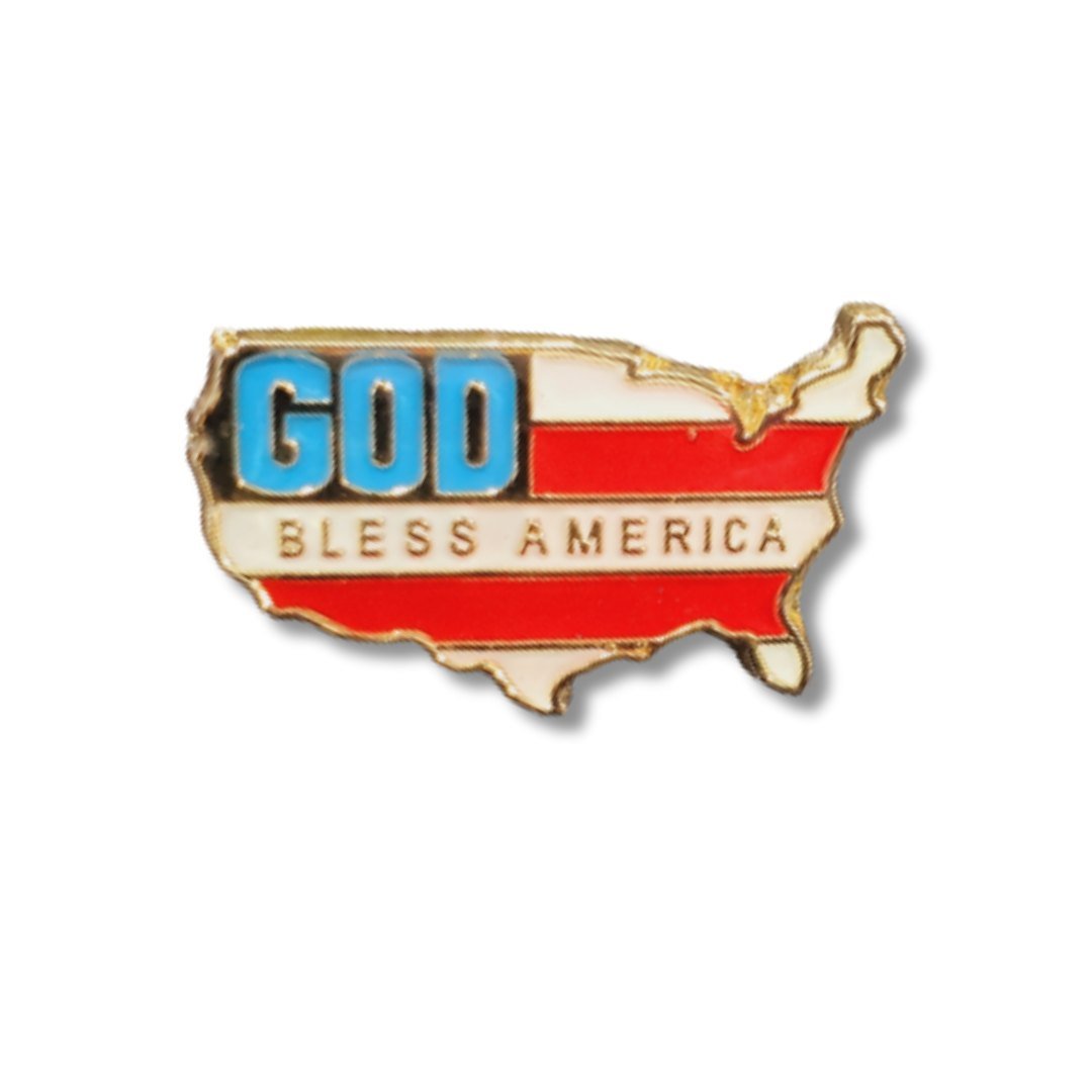 God Bless America Lapel Pin - PatriotDepot.com