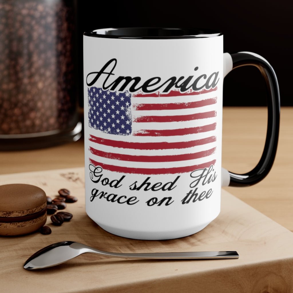 God Shed His Grace Mug (2 sizes, 2 colors) - PatriotDepot.com