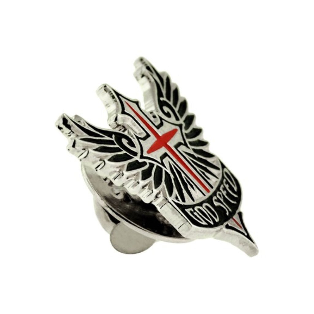 God Speed Nickel Plated Lapel Pin - PatriotDepot.com