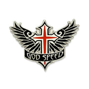 God Speed Nickel Plated Lapel Pin - PatriotDepot.com