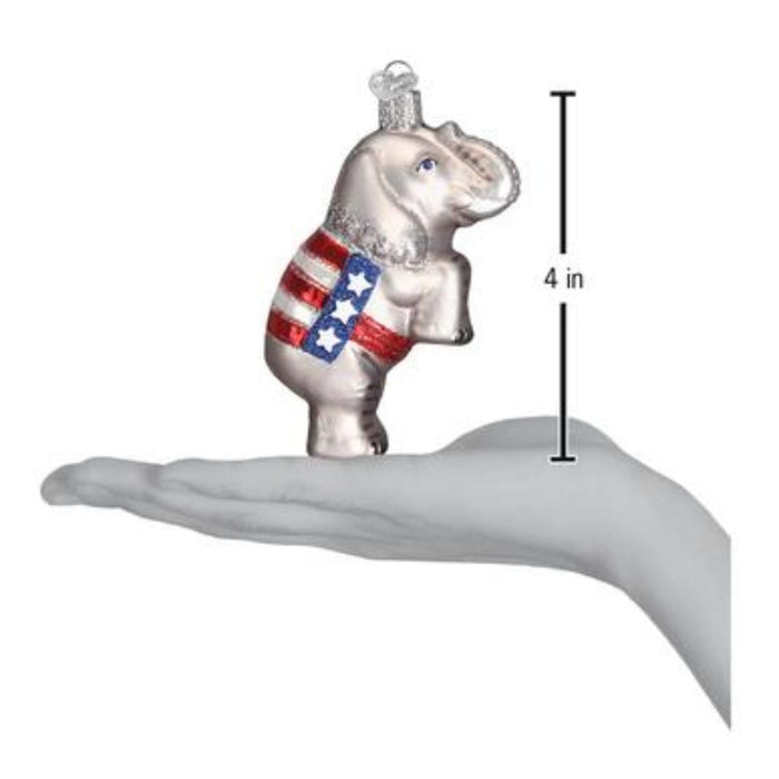 Patriotic Republican Elephant Ornament