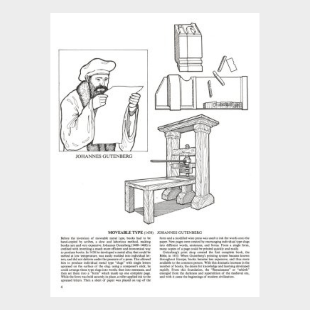 Great Inventors and Inventions Coloring Book - PatriotDepot.com