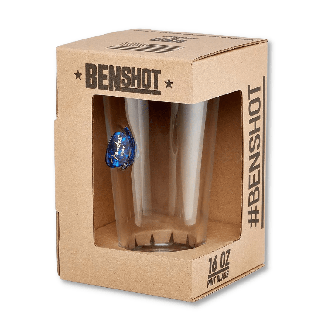 Guitar Pick Pint Glass (Made in the USA) - PatriotDepot.com
