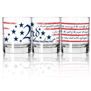 Handcrafted 2nd Amendment Rocks Glass (Made in the USA) - PatriotDepot.com