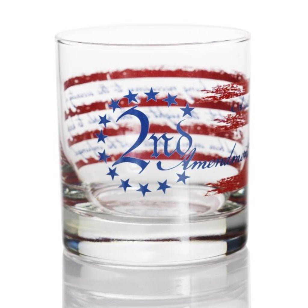Handcrafted 2nd Amendment Rocks Glass (Made in the USA) - PatriotDepot.com
