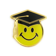 Happy Graduation Smiley Enamel Lapel Pin - PatriotDepot.com