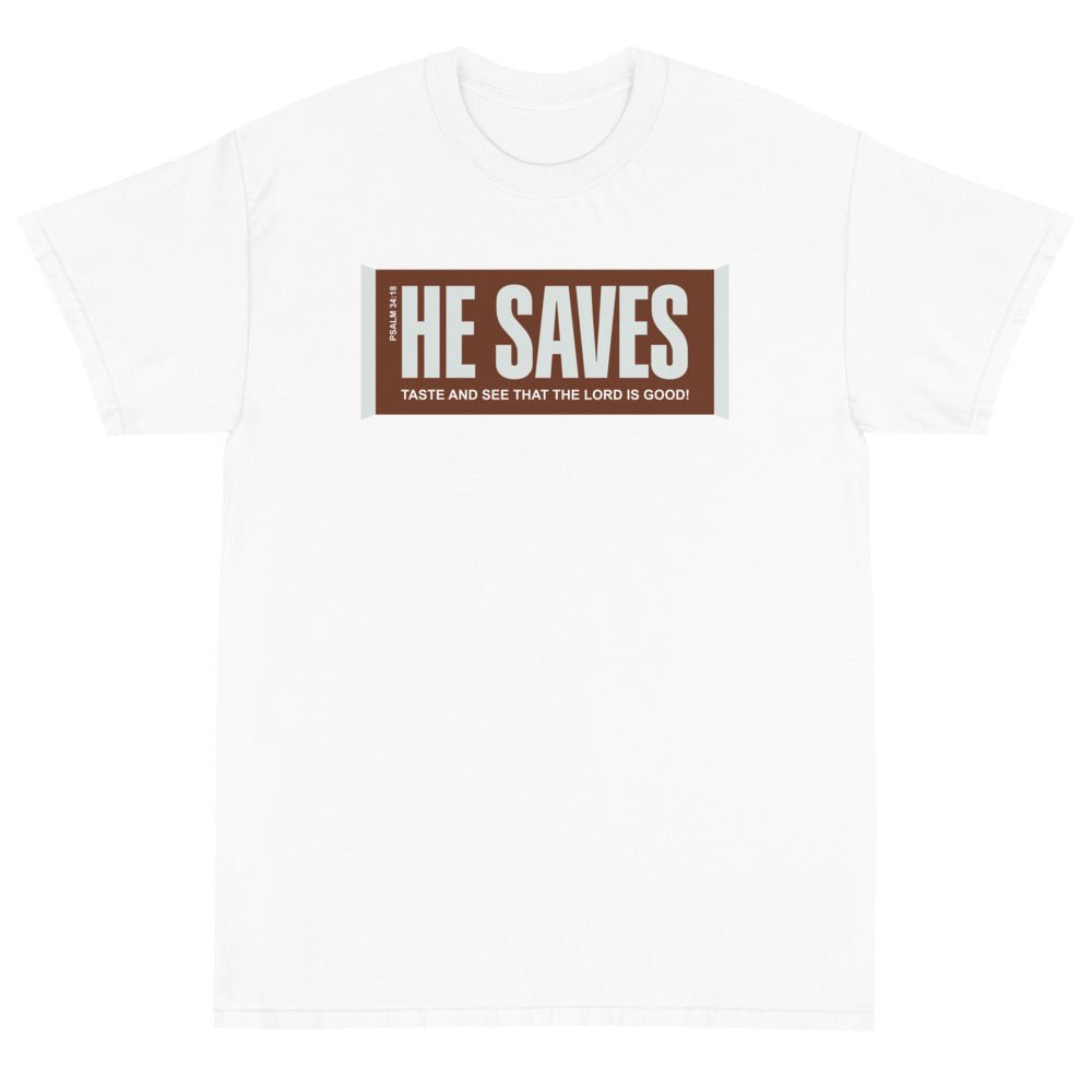 He Saves Unisex T-Shirt - PatriotDepot.com