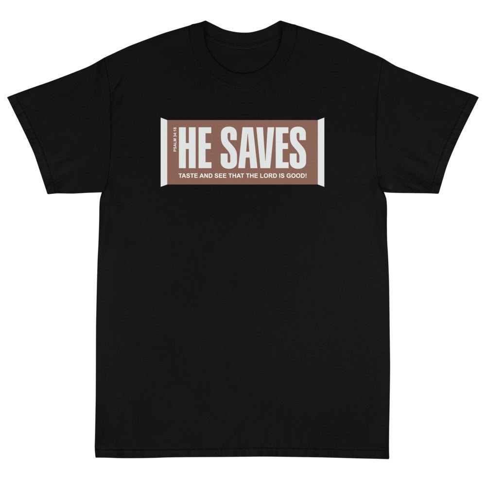 He Saves Unisex T-Shirt - PatriotDepot.com