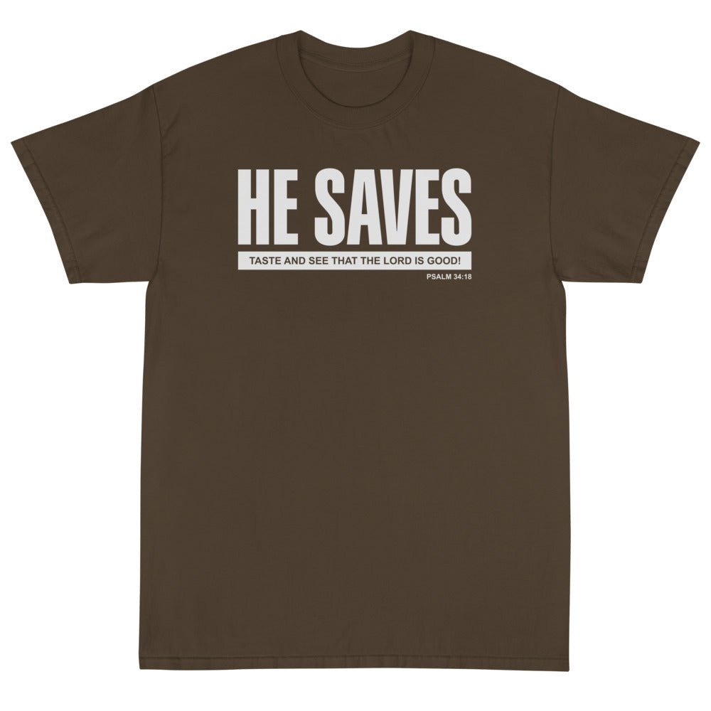 He Saves Unisex T-Shirt - PatriotDepot.com